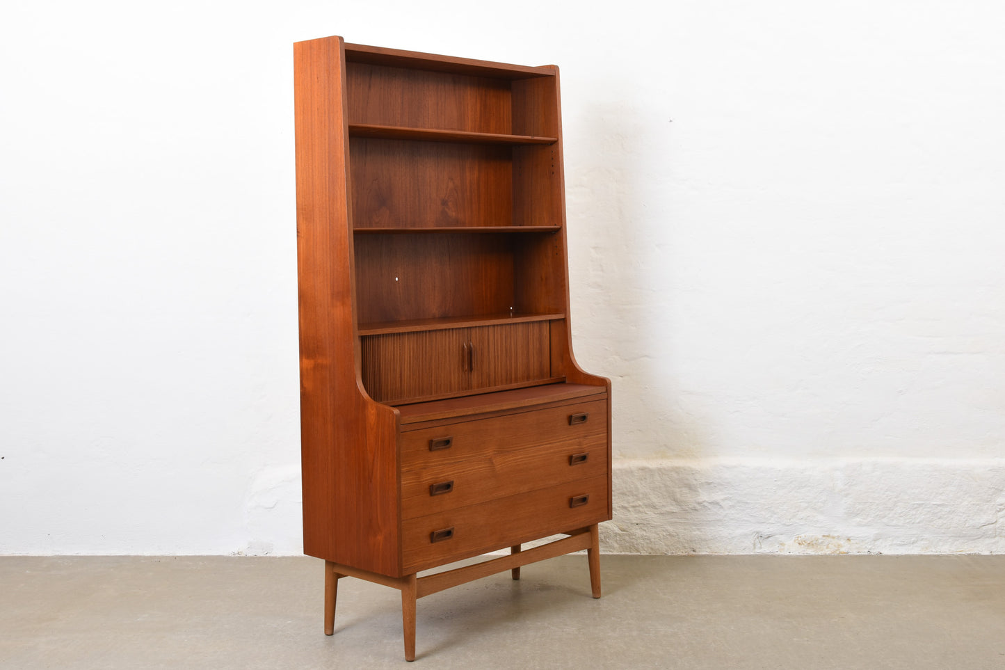 1960s secretary in teak by Johannes Sorth