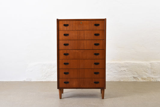 1960s teak chest of drawers by Westergaards Møbelfabrik