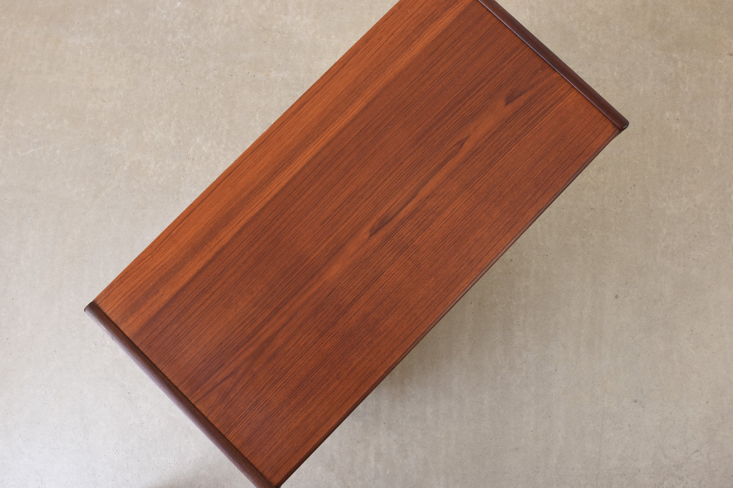 1960s teak chest of drawers with inset handles