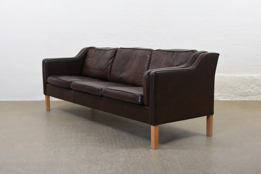 Vintage leather sofa by Mogens Hansen