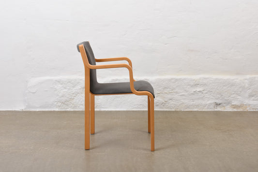 Newly reupholstered: Stacking chairs by Börge Lindau