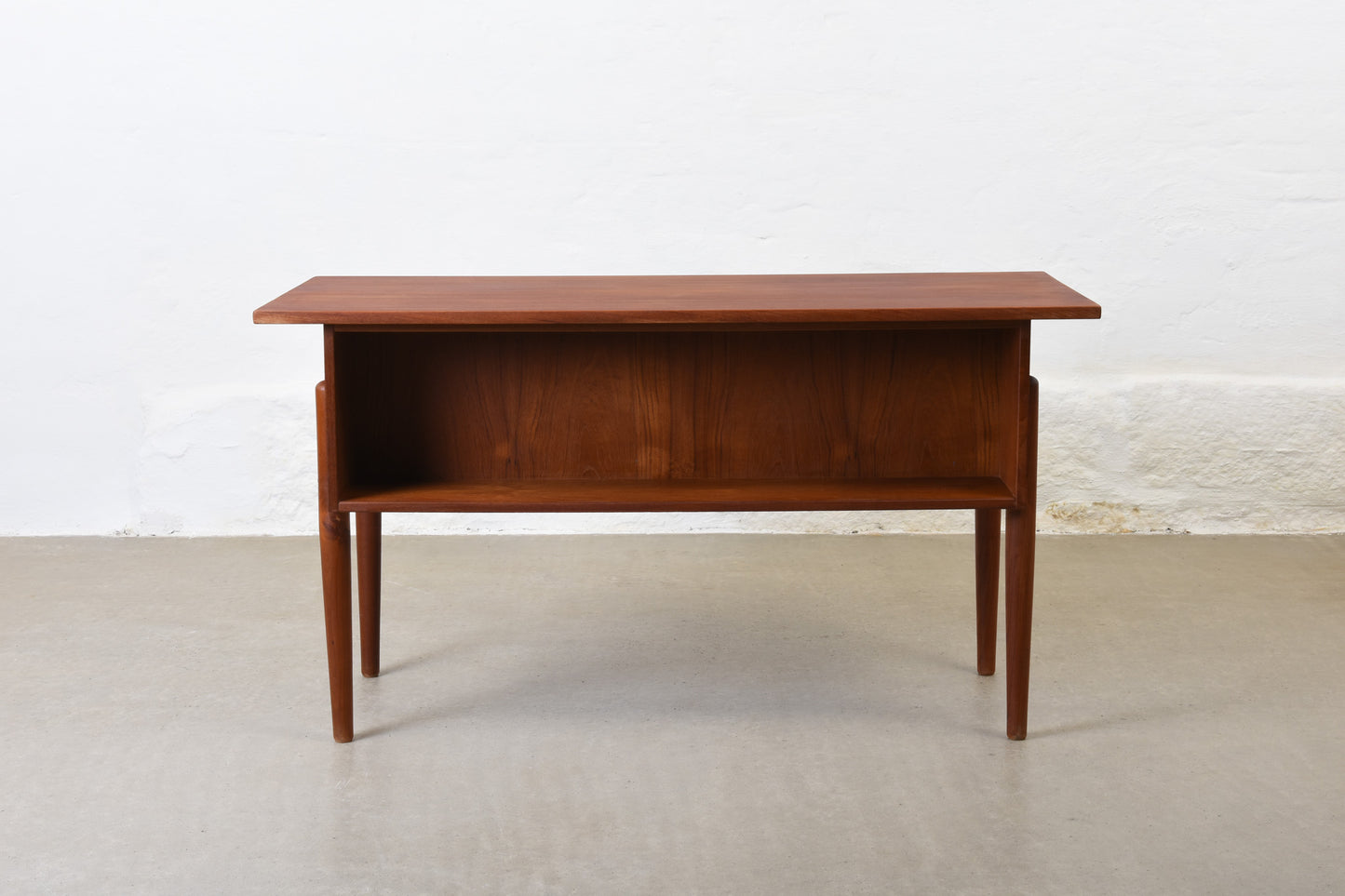 1960s twin pedestal teak desk