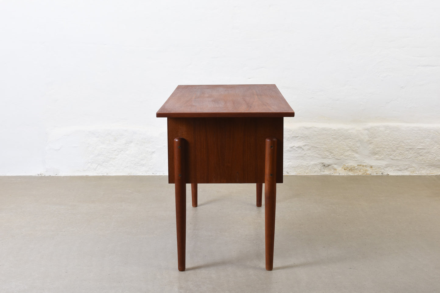 1960s twin pedestal teak desk