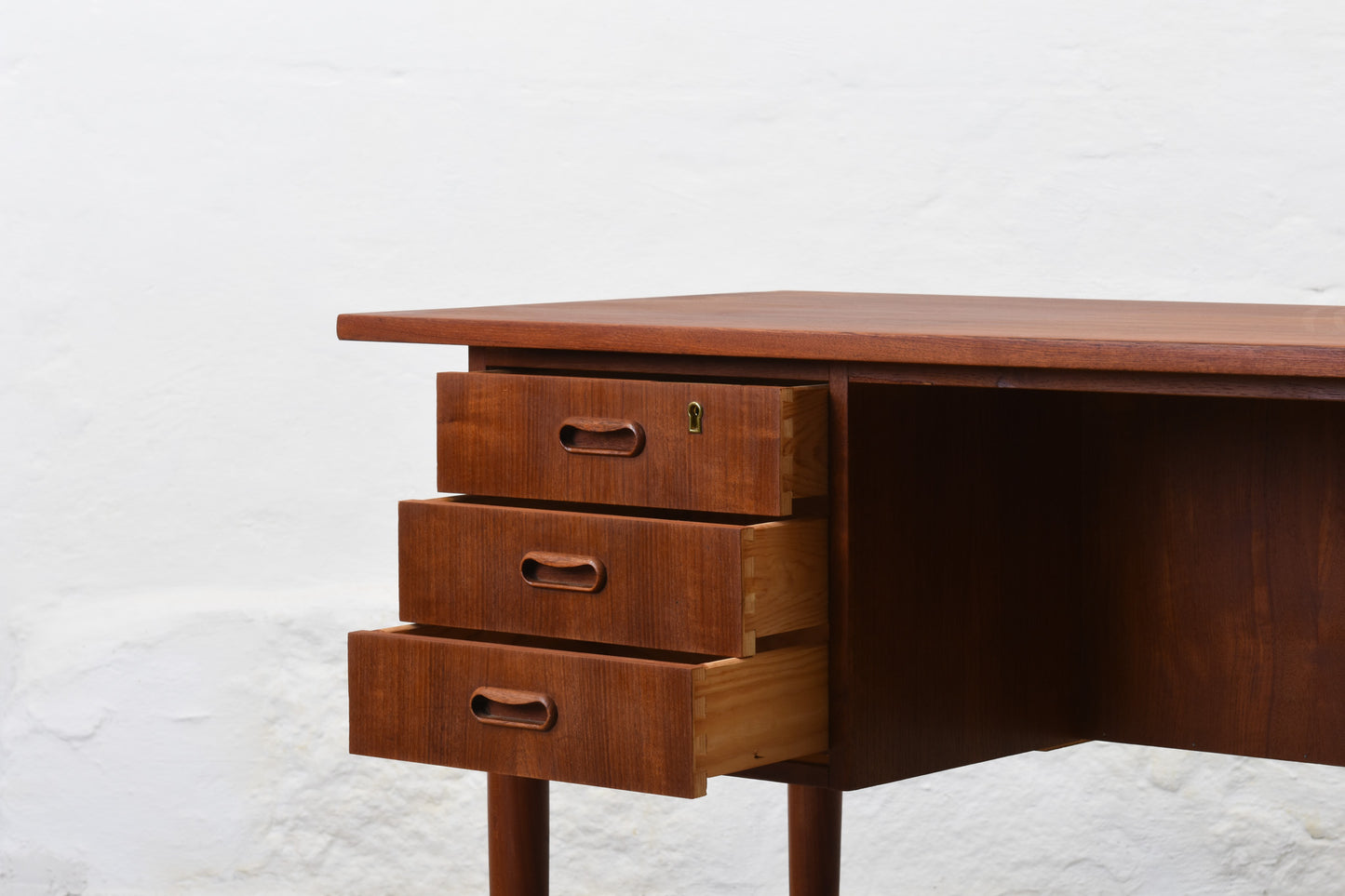 1960s twin pedestal teak desk