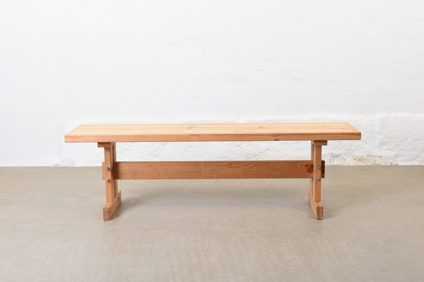 1970s Danish pine bench