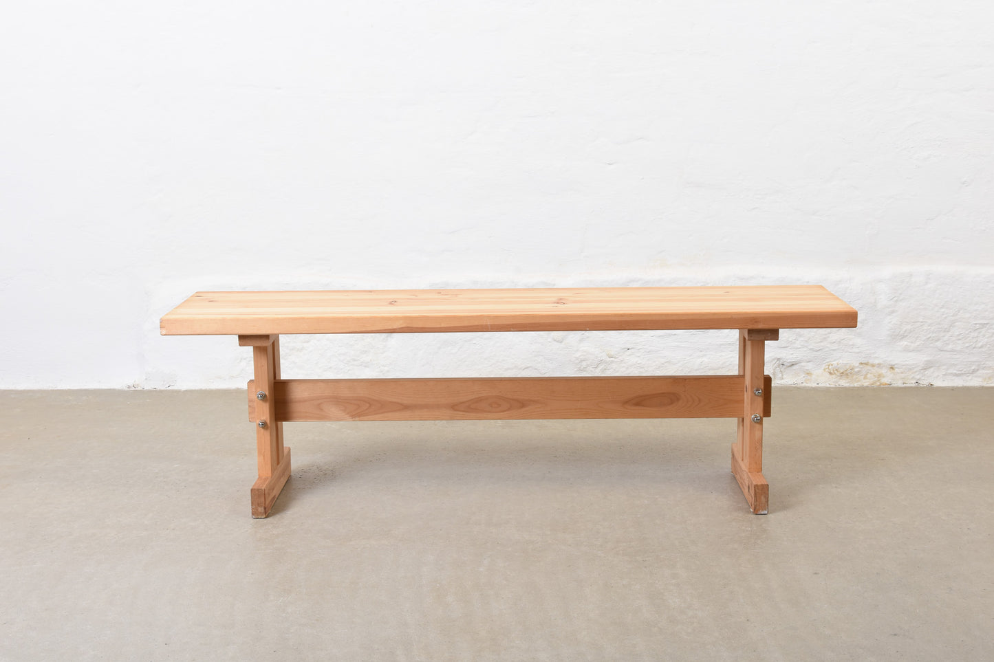 1970s Danish pine bench