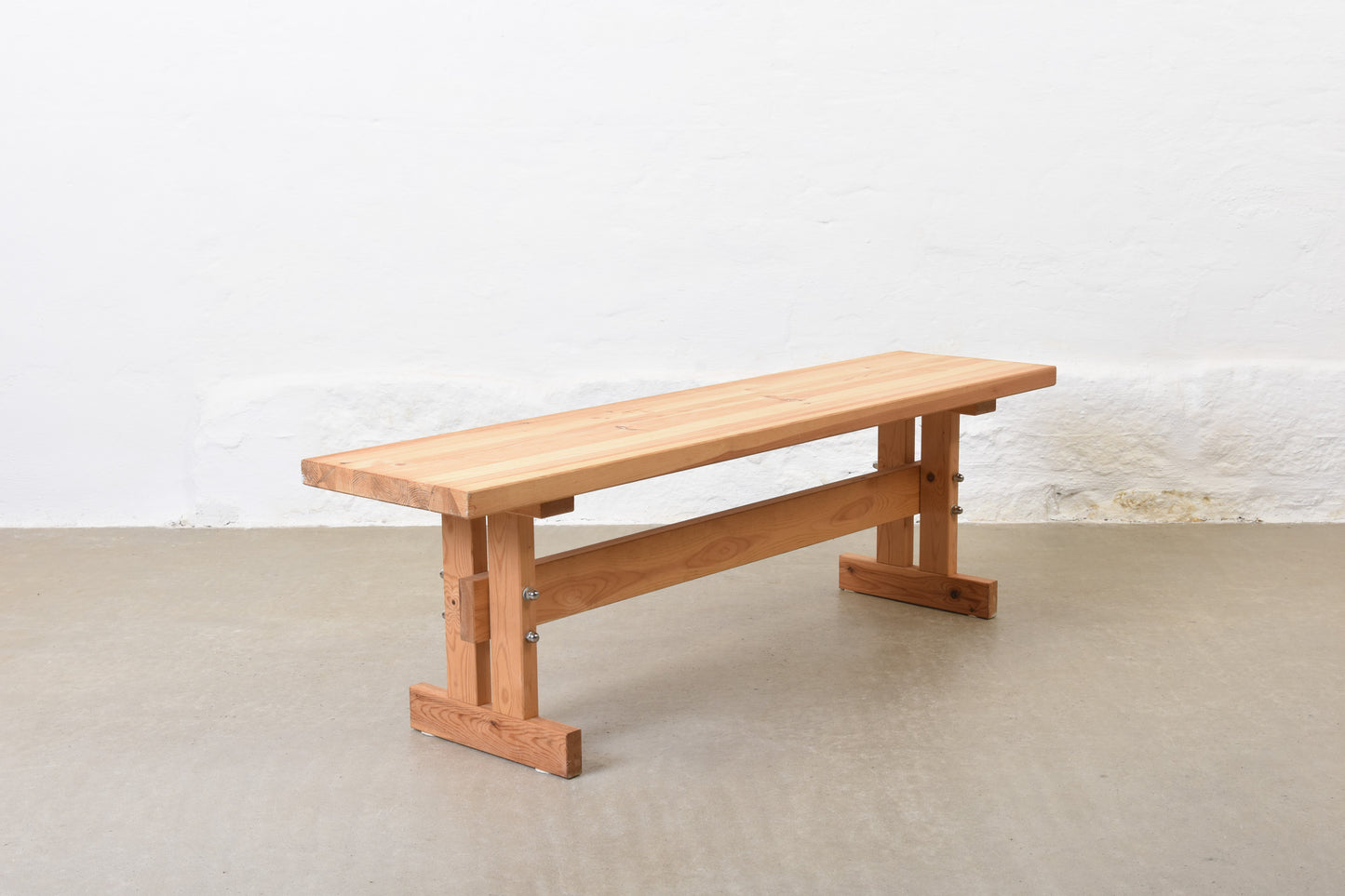 1970s Danish pine bench