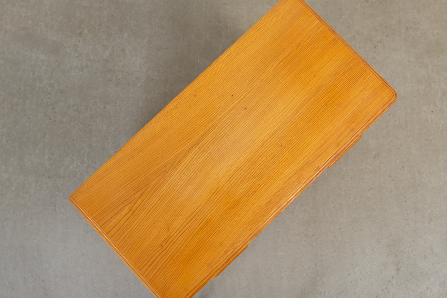 1940s low chest of drawers in ash
