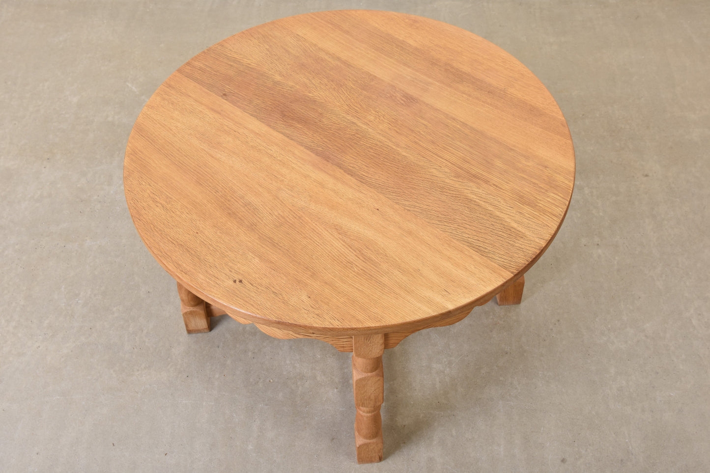 1960s oak coffee table by Henning Kjærnulf