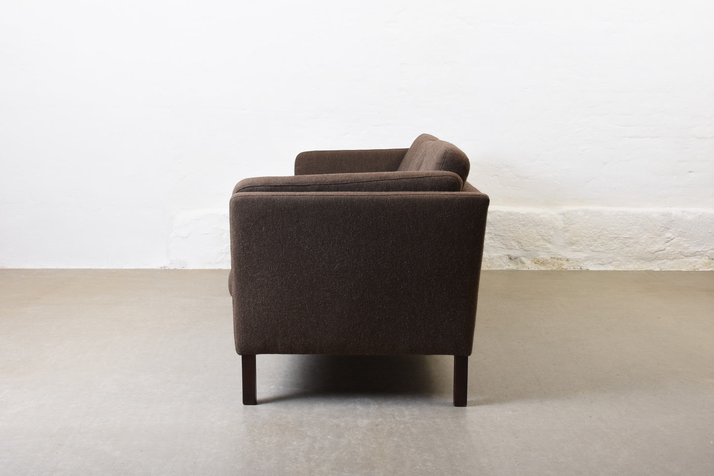 Vintage three seater in wool by Mogens Hansen