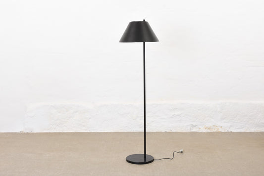 1960s Danish black metal floor lamp