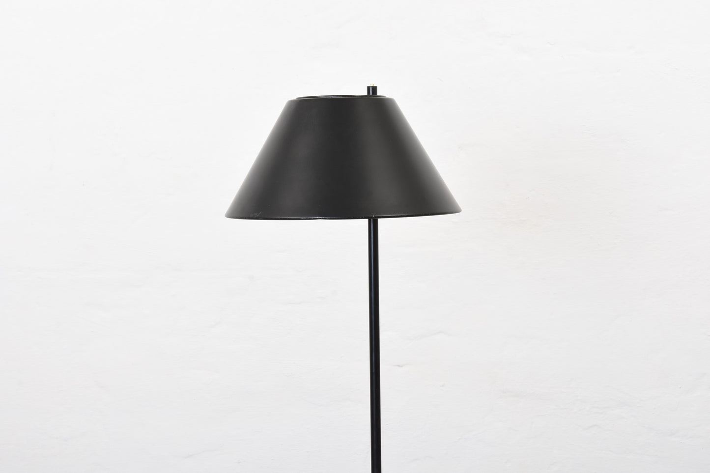 1960s Danish black metal floor lamp