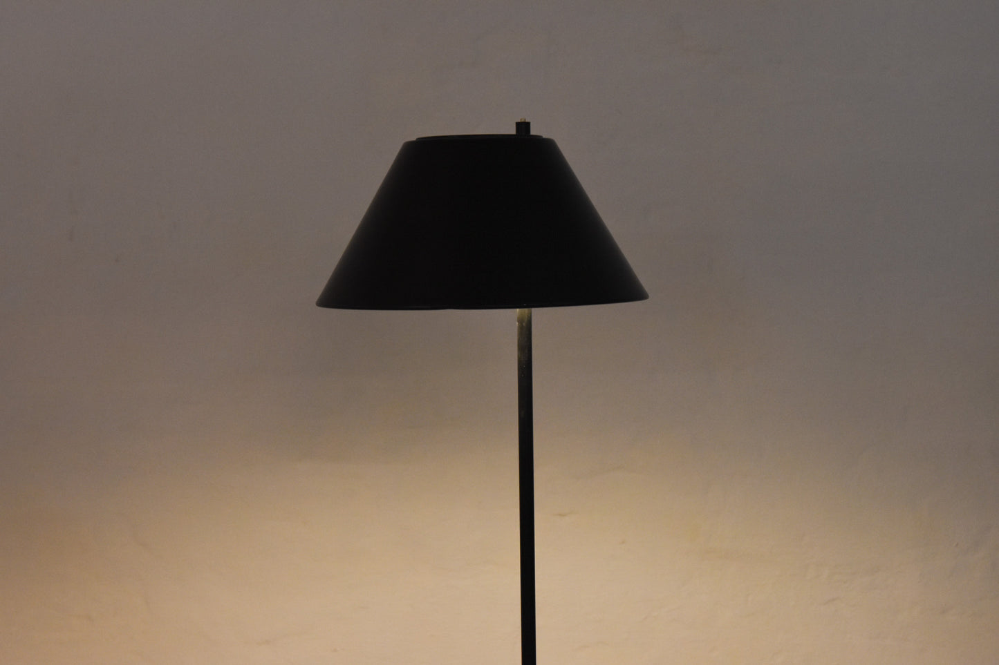 1960s Danish black metal floor lamp