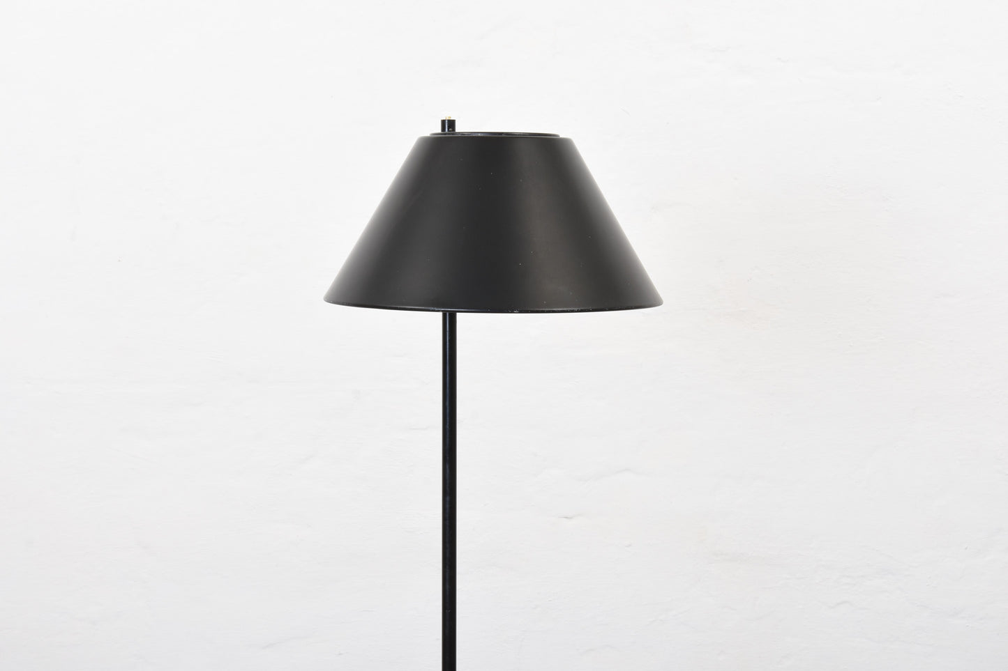 1960s Danish black metal floor lamp