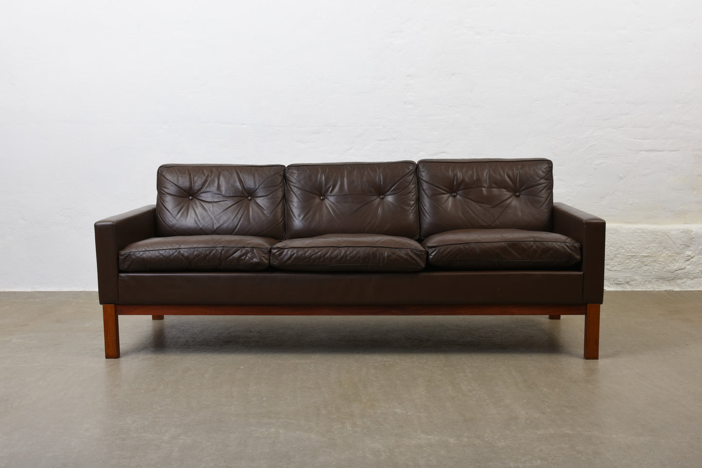 1960s leather sofa by Asko