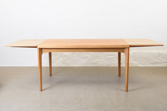 1960s extending oak dining table by Henning Kjærnulf