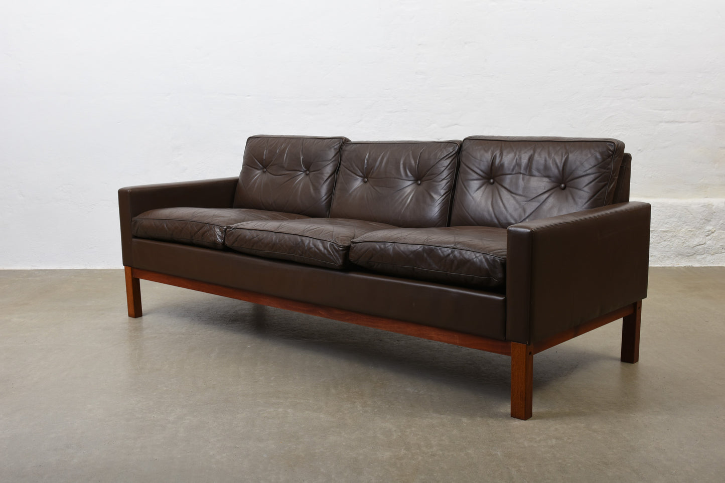 1960s leather sofa by Asko