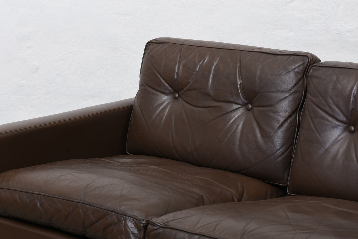 1960s leather sofa by Asko