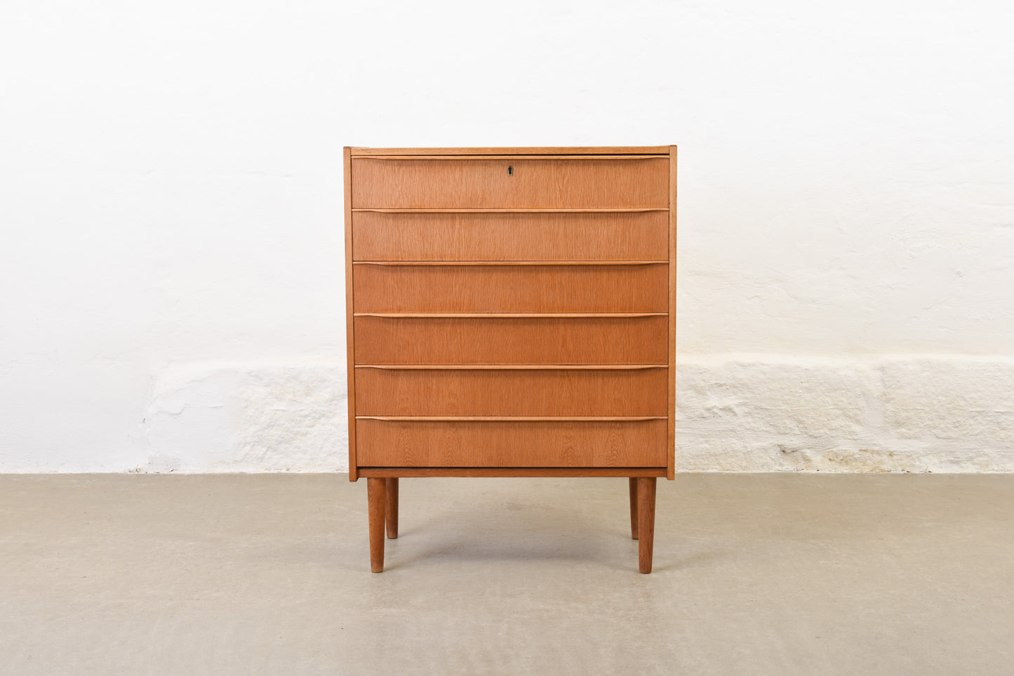 1960s oak chest of drawers