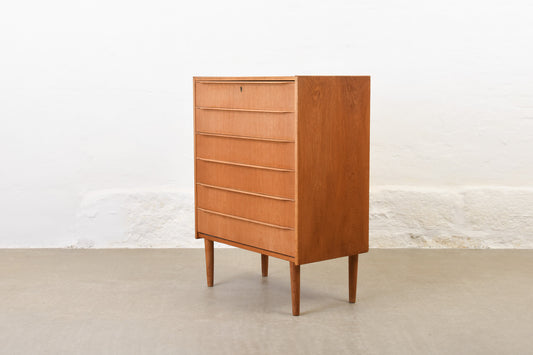 1960s oak chest of drawers