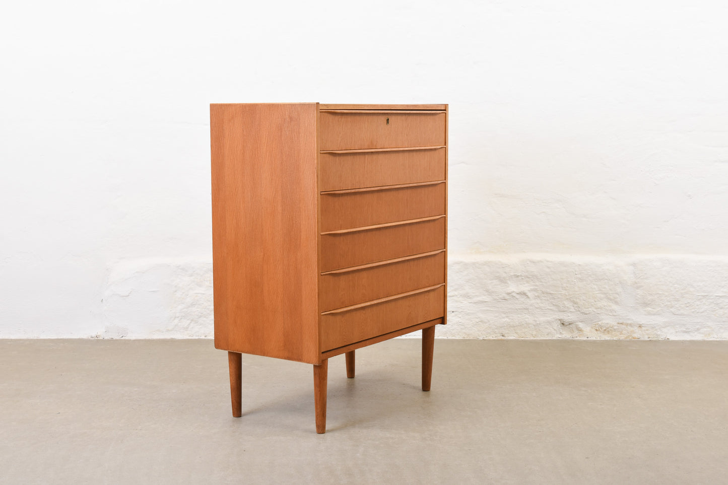 1960s oak chest of drawers