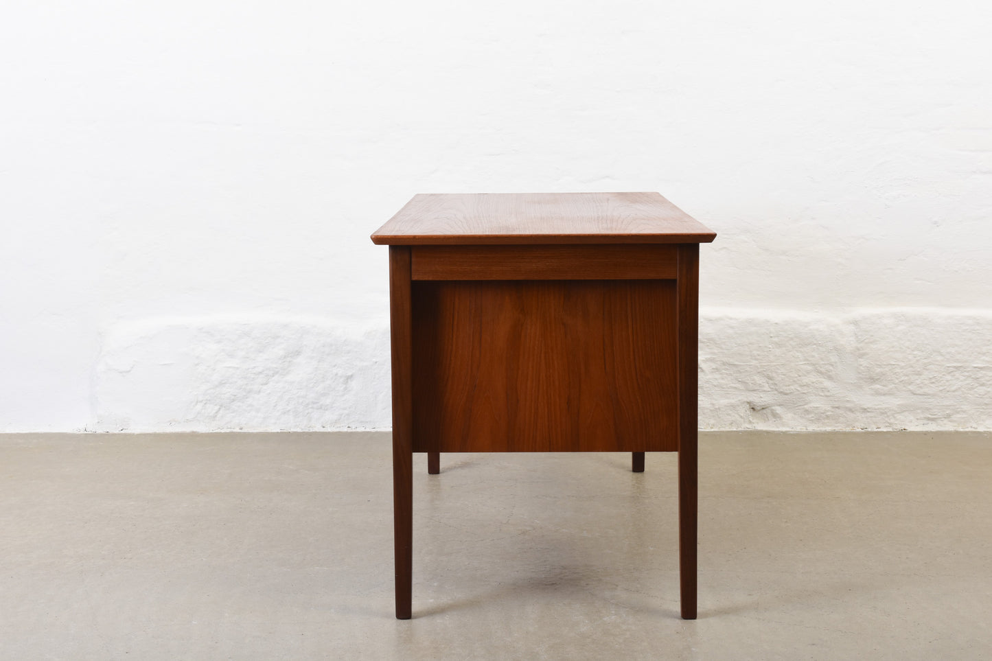 1960s twin pedestal desk in teak