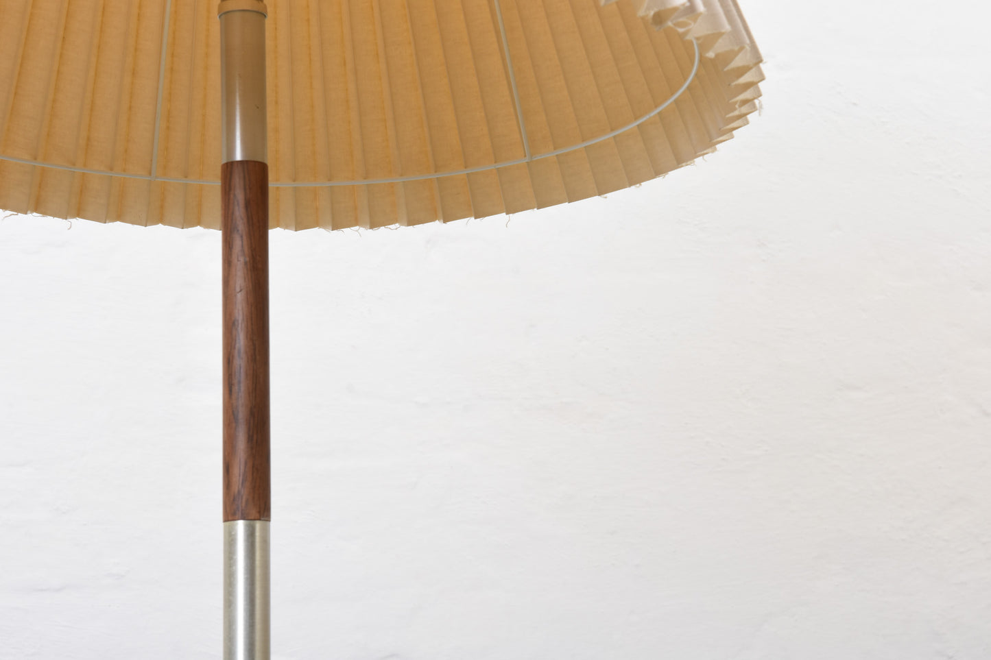 1960s rosewood and metal floor lamp