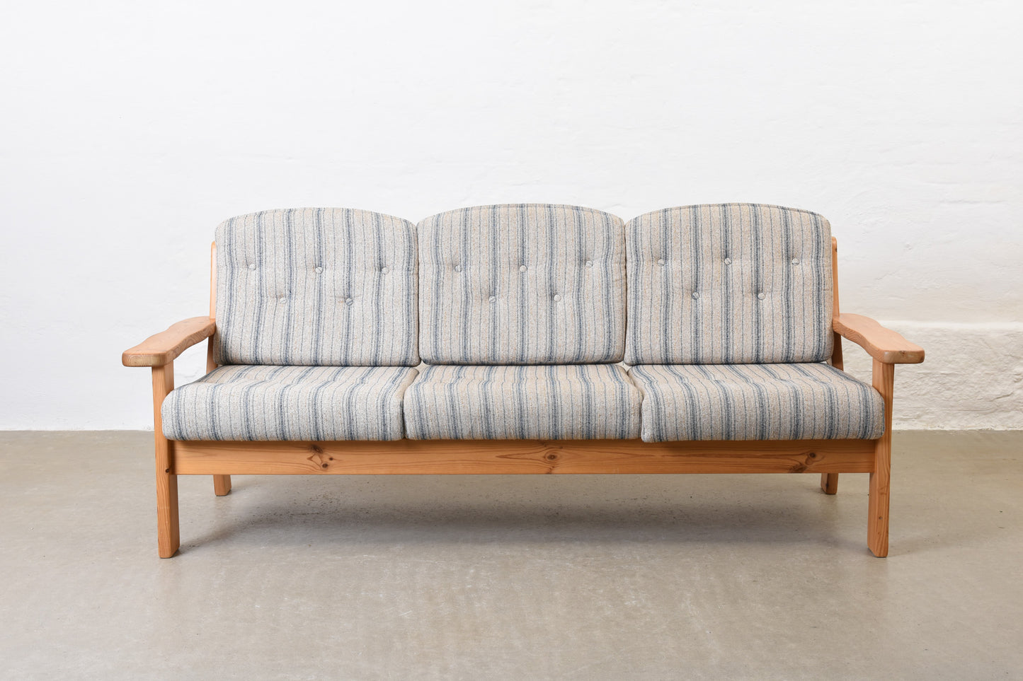 1980s pine three seater by Friis Møbler