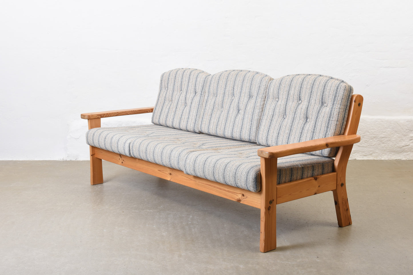 1980s pine three seater by Friis Møbler