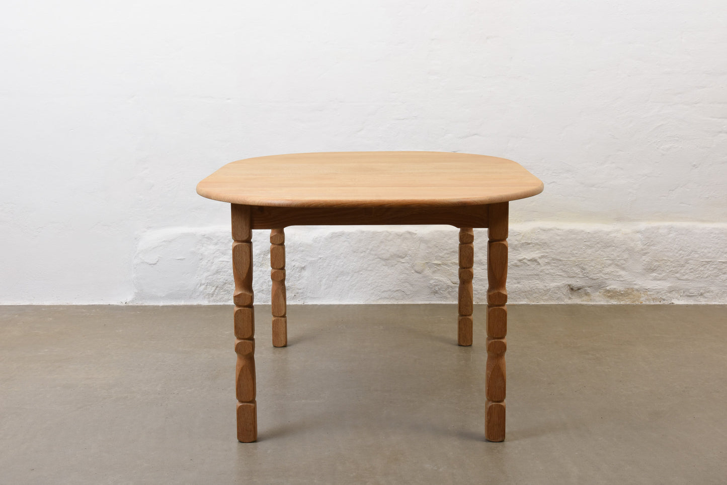 1970s extending dining table by Henning Kjærnulf - Oval