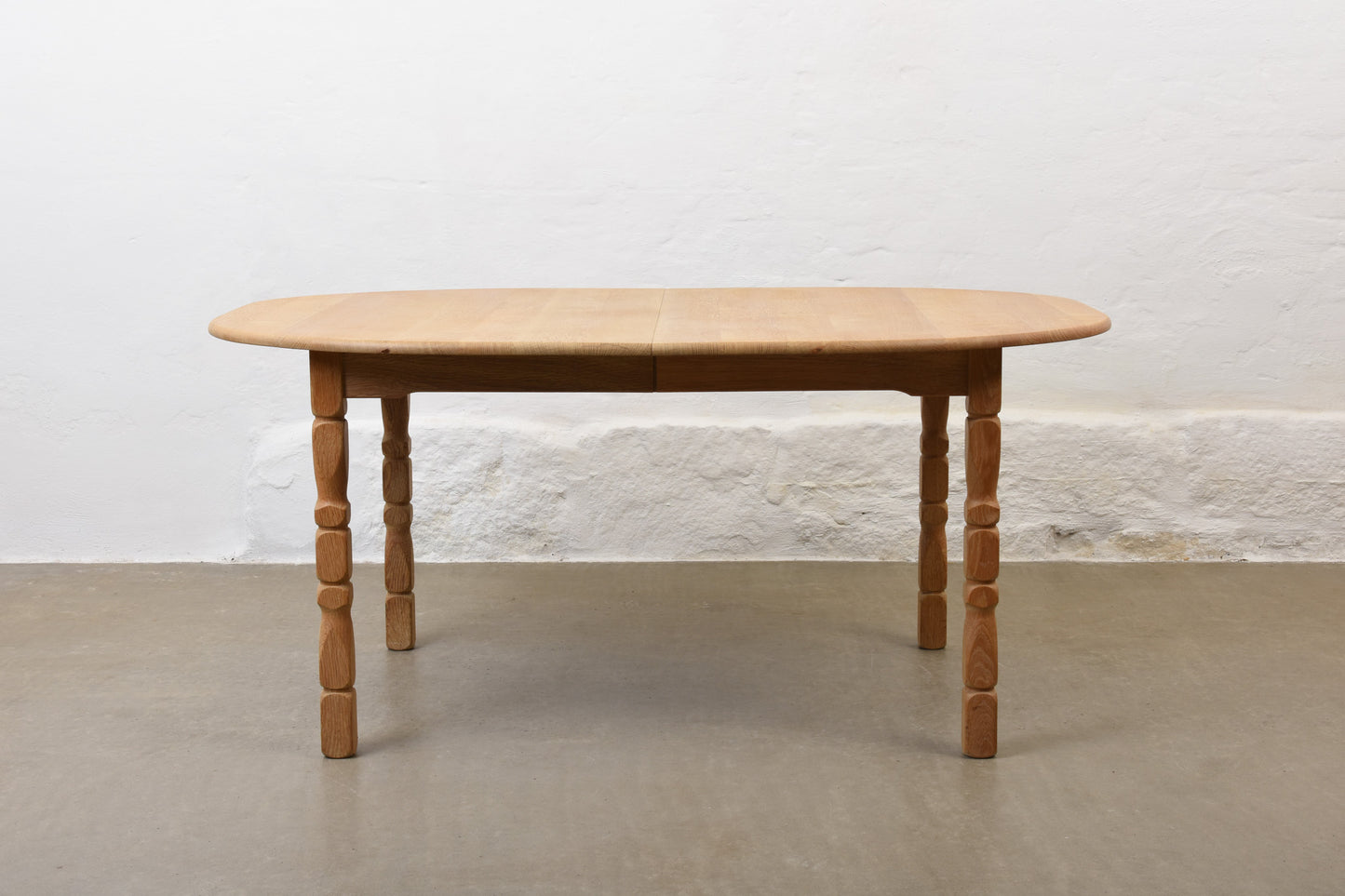 1970s extending dining table by Henning Kjærnulf - Oval