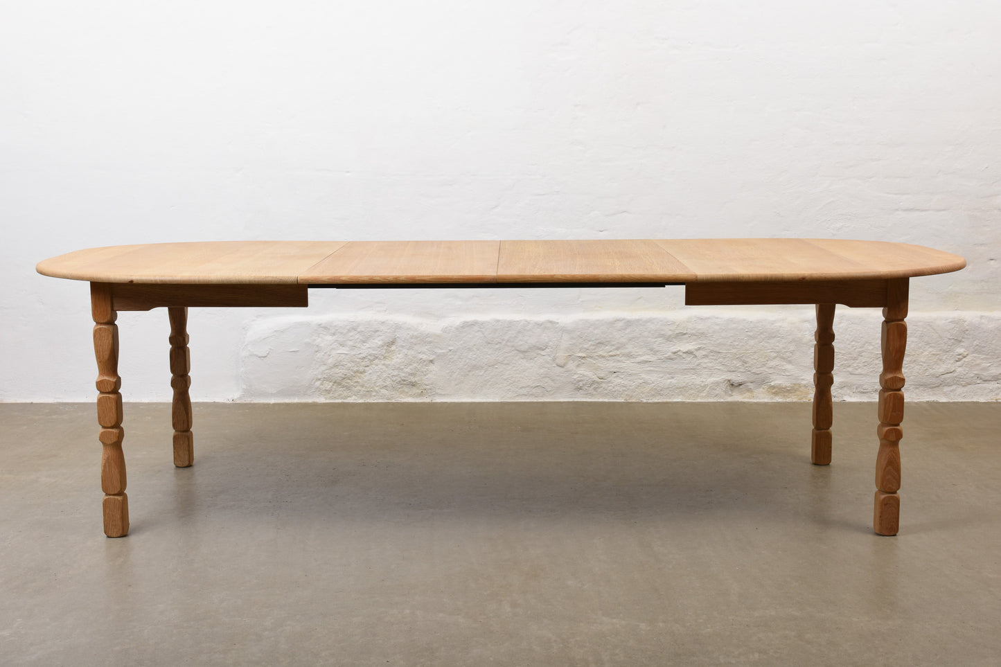 1970s extending dining table by Henning Kjærnulf - Oval