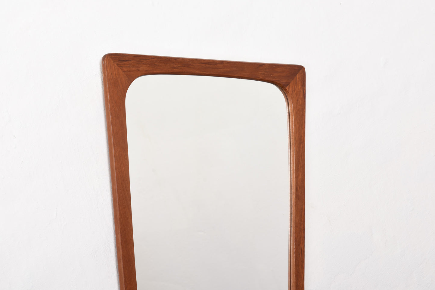 1960s teak mirror with drawer