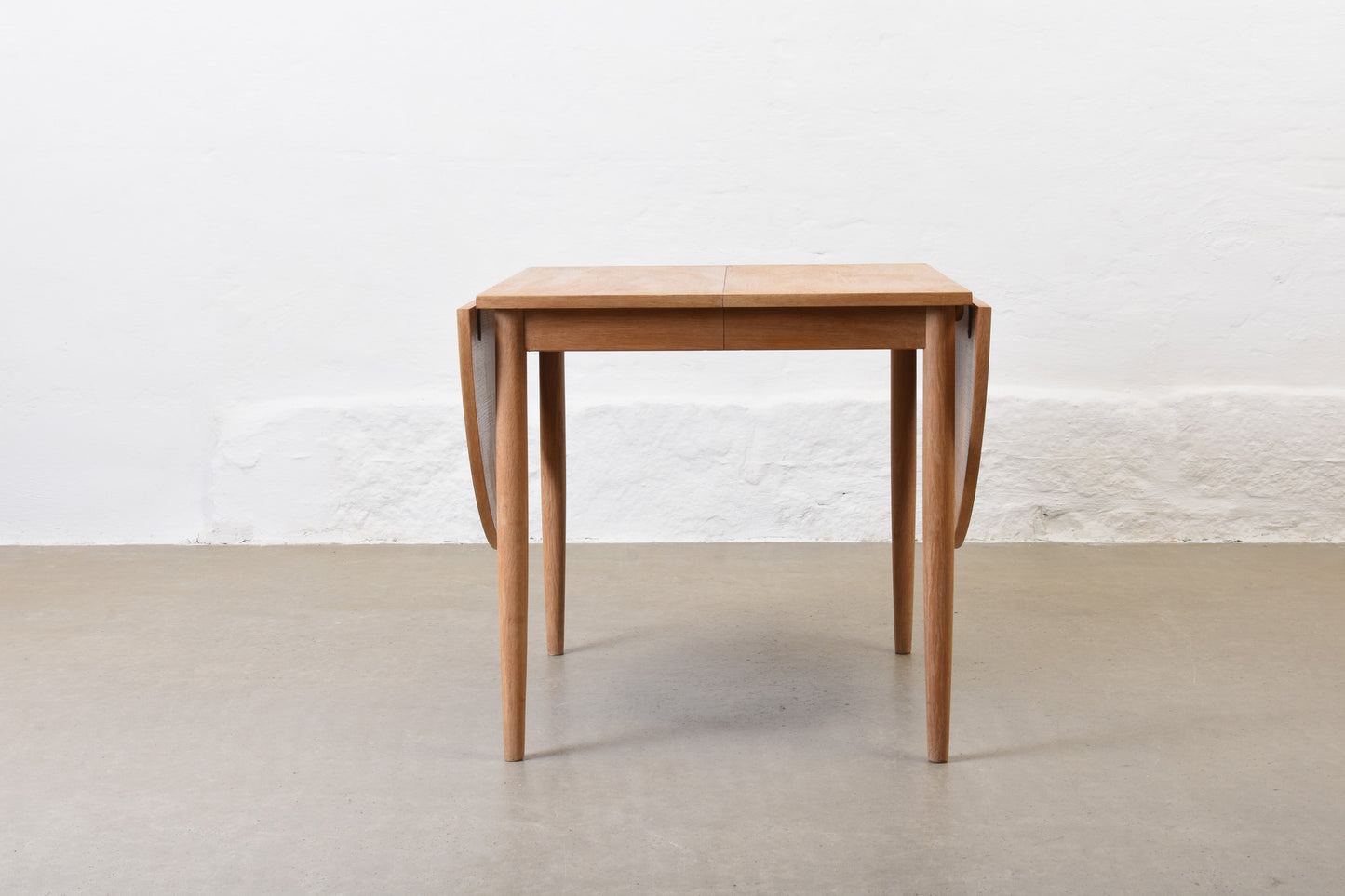 1960s drop-leaf dining table in oak