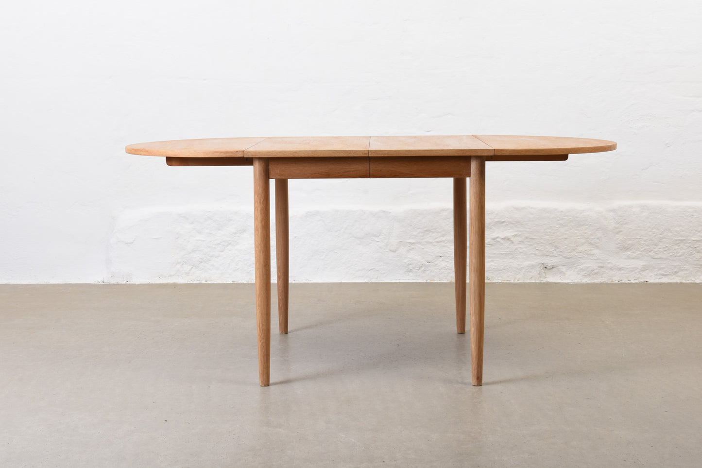 1960s drop-leaf dining table in oak