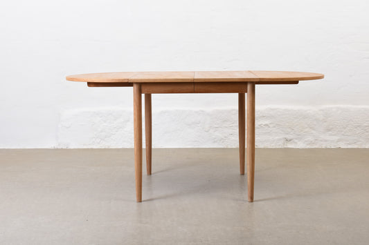 1960s drop-leaf dining table in oak