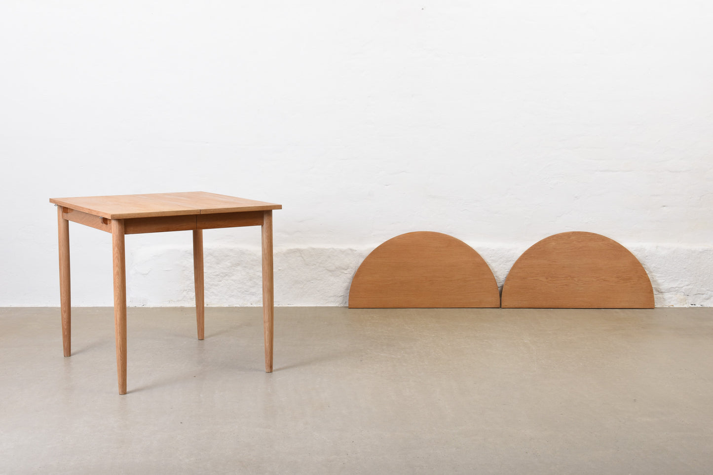 1960s drop-leaf dining table in oak