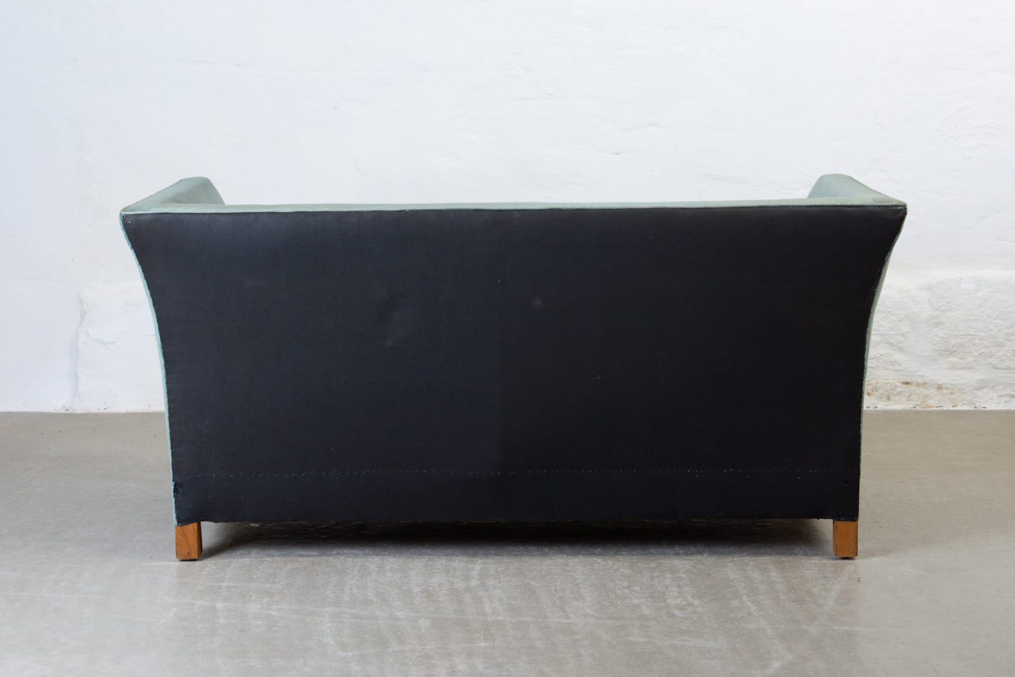 1940s two seater in mohair velvet