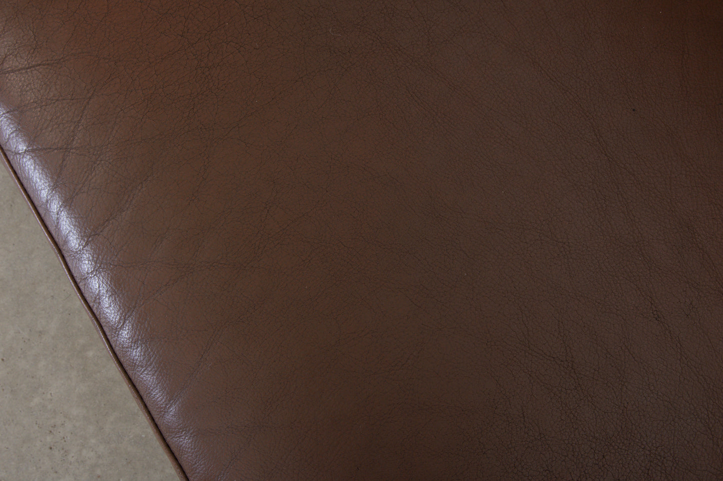 1970s three seater in leather by HJ Møbler
