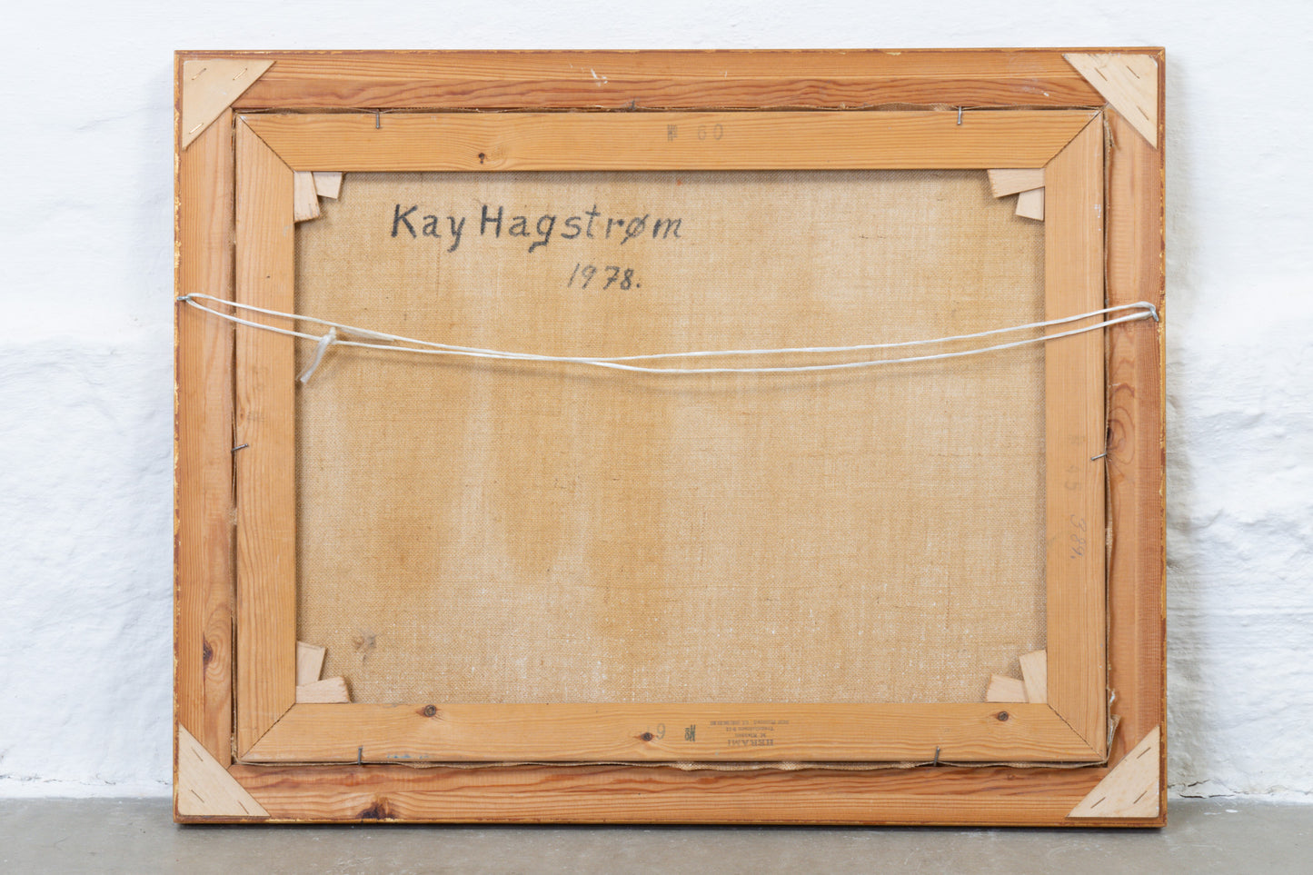 Oil painting by Kay Hagstrøm - 1978