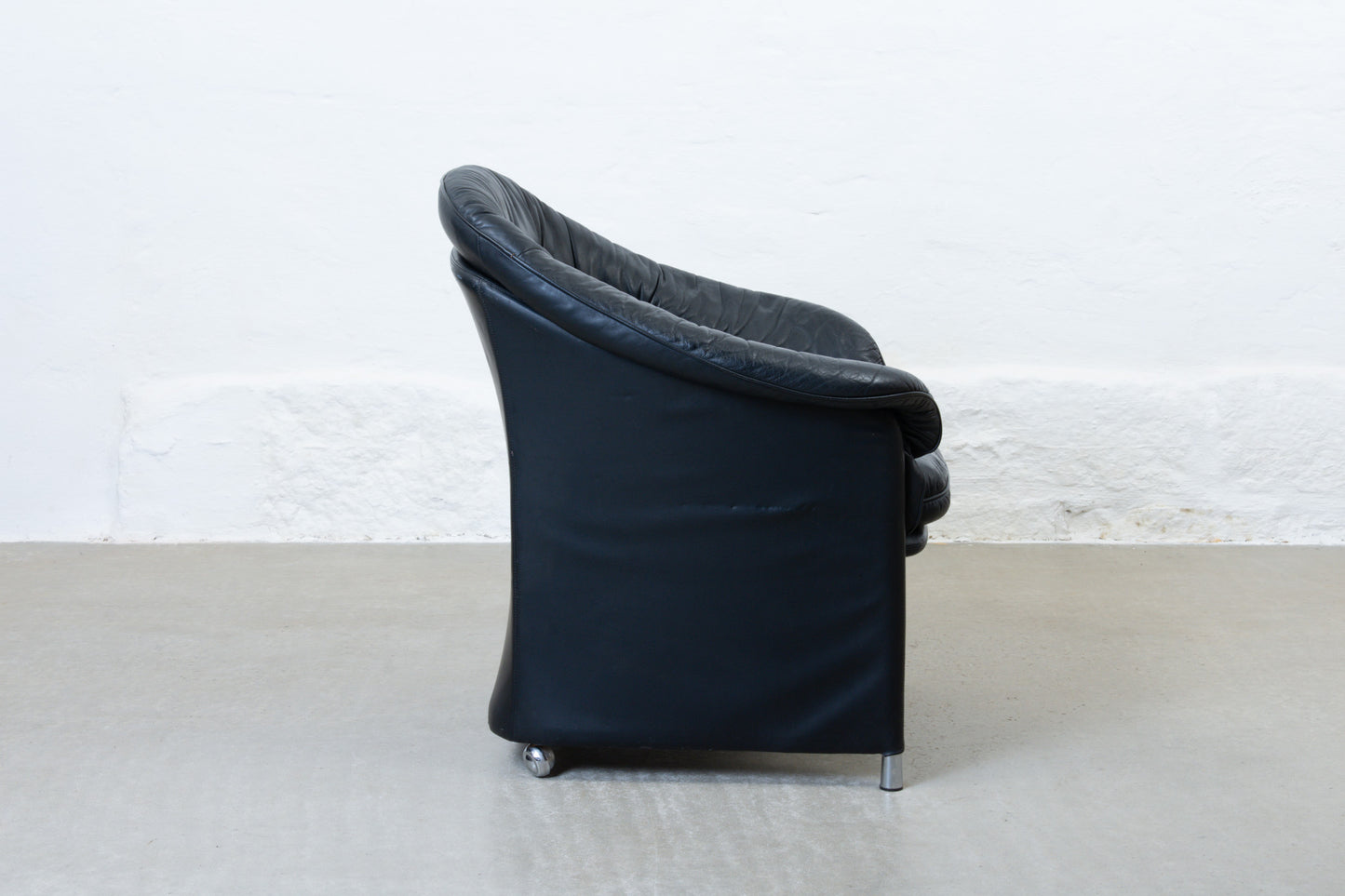 1970s leather occasional chair by Göte Möbler