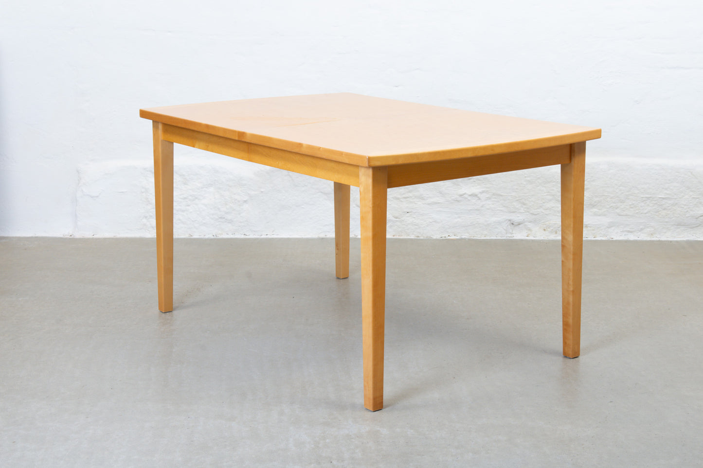 1990s extending dining table in birch