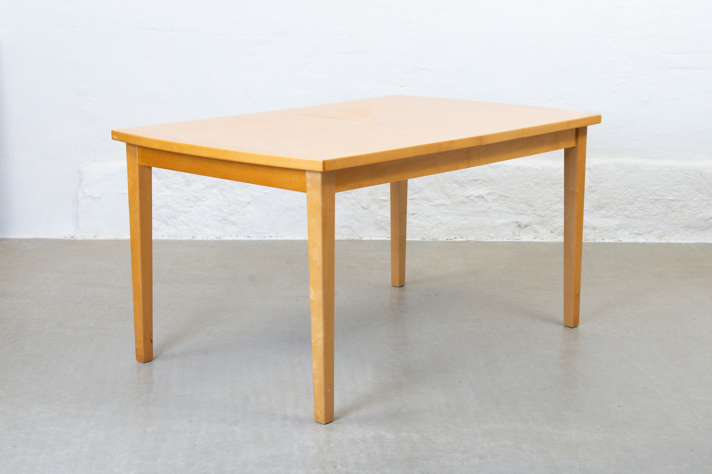 1990s extending dining table in birch