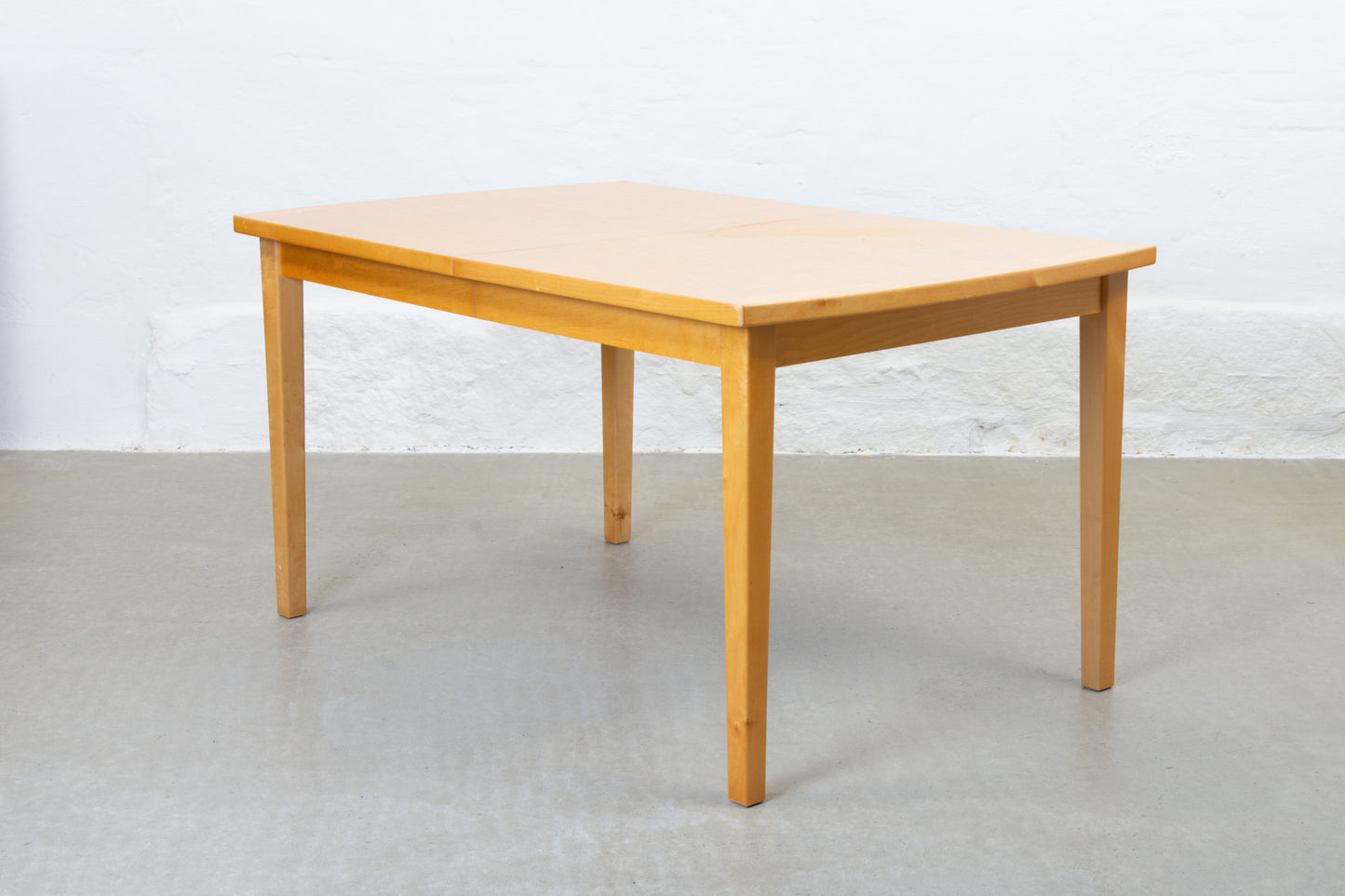 1990s extending dining table in birch