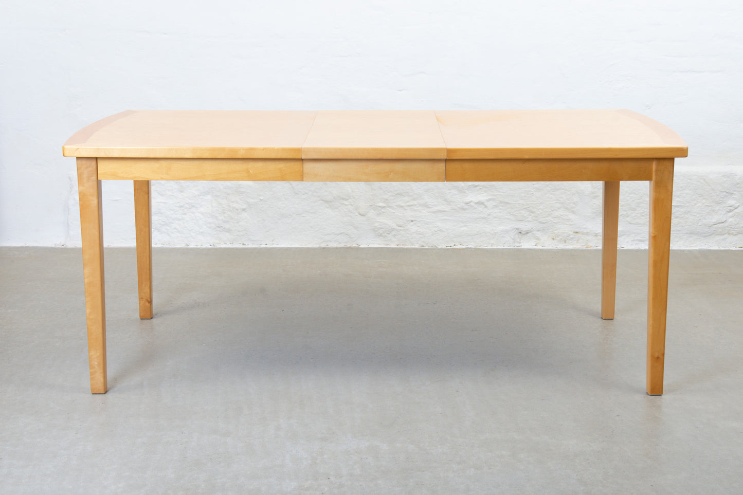 1990s extending dining table in birch