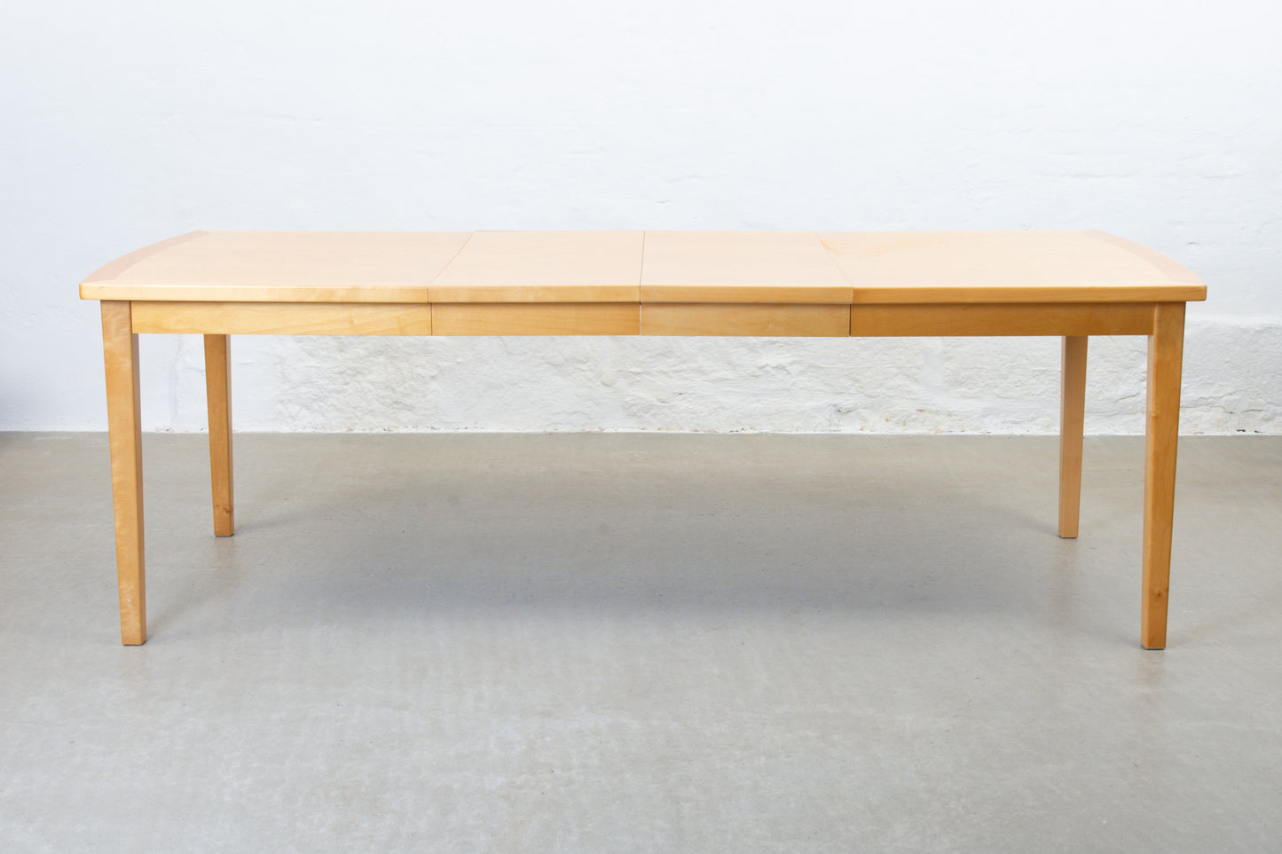 1990s extending dining table in birch