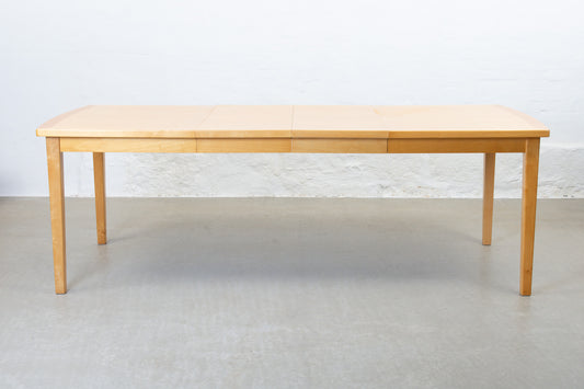 1990s extending dining table in birch