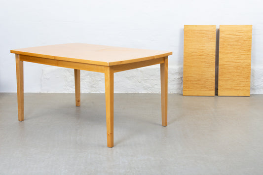 1990s extending dining table in birch