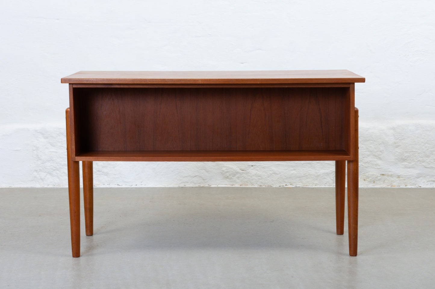 1960s twin pedestal desk in teak