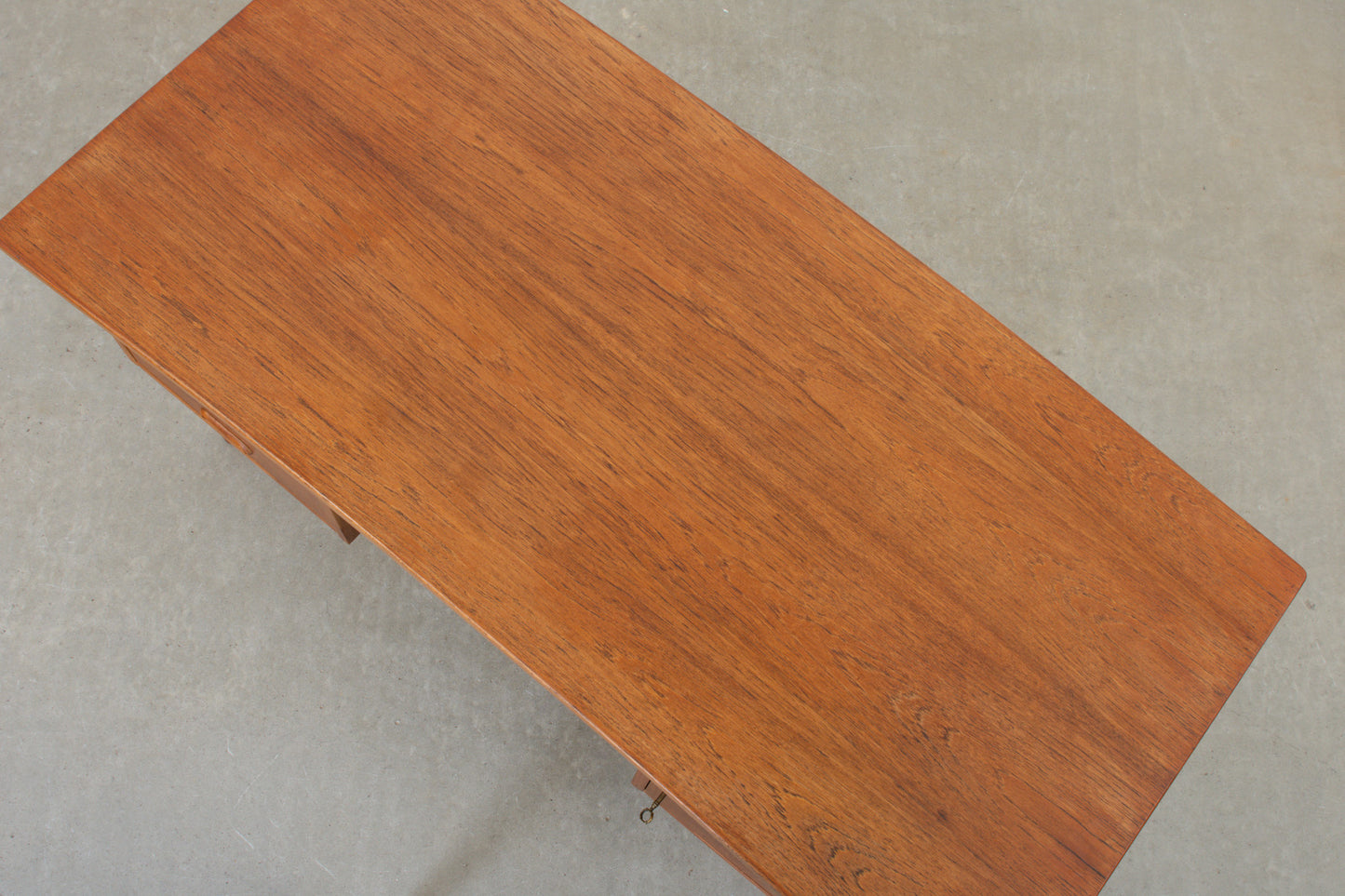 1960s twin pedestal desk in teak